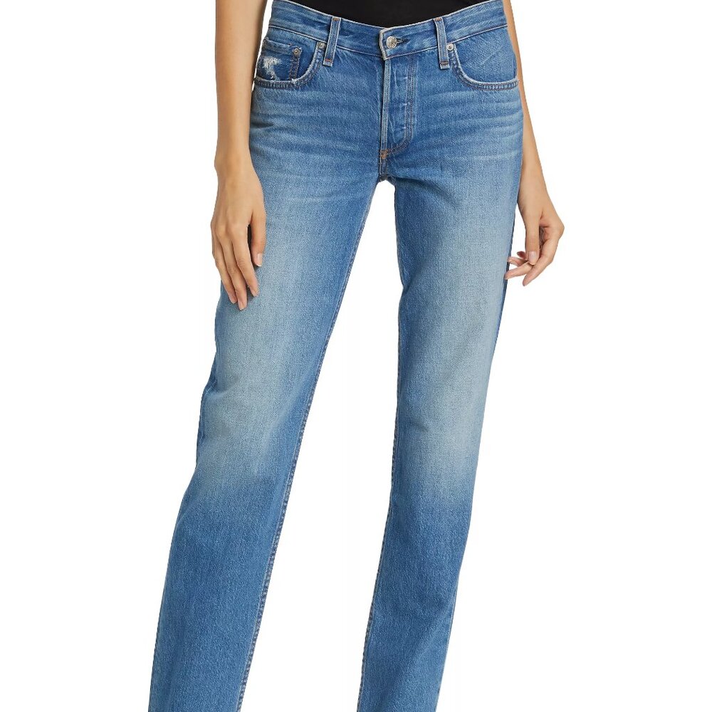 RAG & BONE Piper Low Rise Straight Leg Jeans in Hermosa